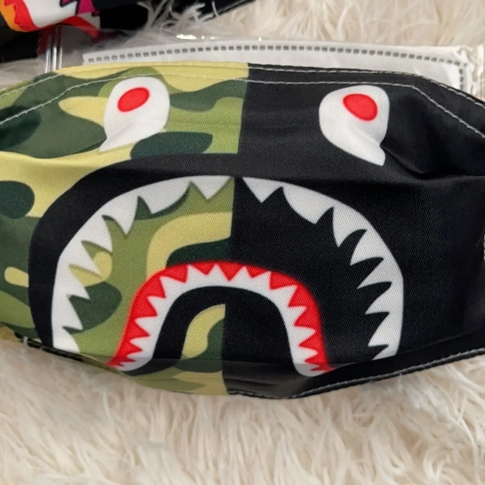 New set/2 Shark face kid’s face masks